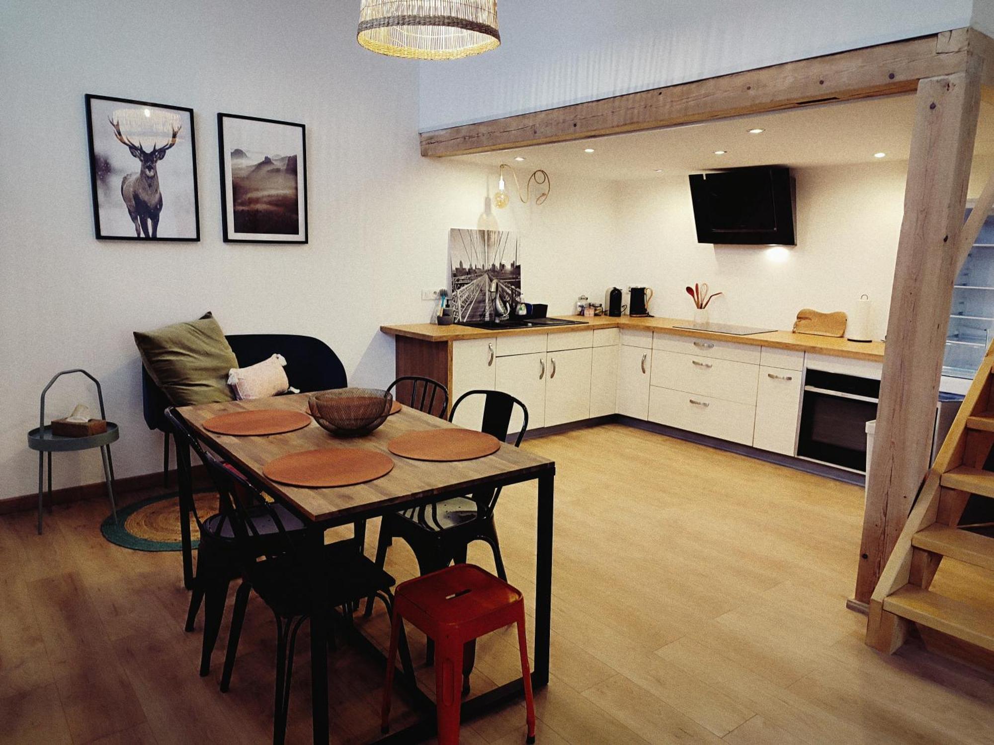 Apartamento Le Chaleureux Loft 1 Minute Du Tram Lingolsheim Exterior foto